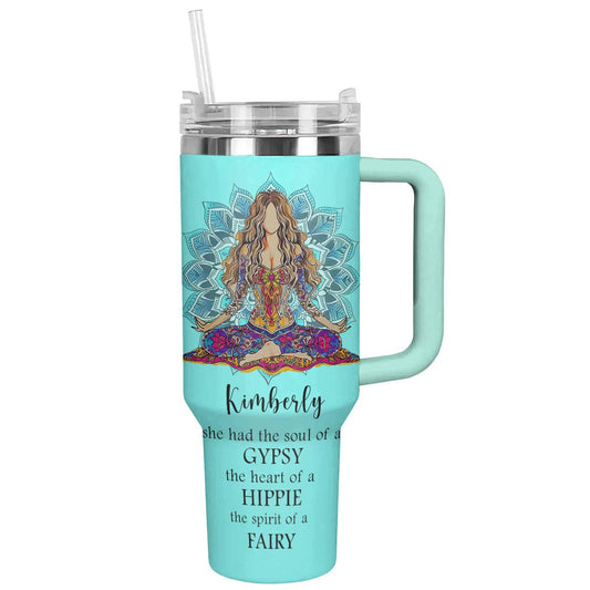 Hippie Personalized 40 Oz Shineful™ Tumbler Be Alright Tl10 40Oz