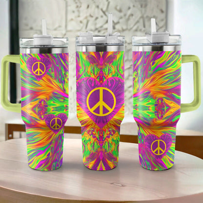 Shineful Tumbler Hippie Peace Love