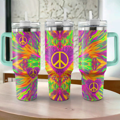 Shineful Tumbler Hippie Peace Love