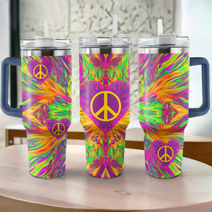 Shineful Tumbler Hippie Peace Love