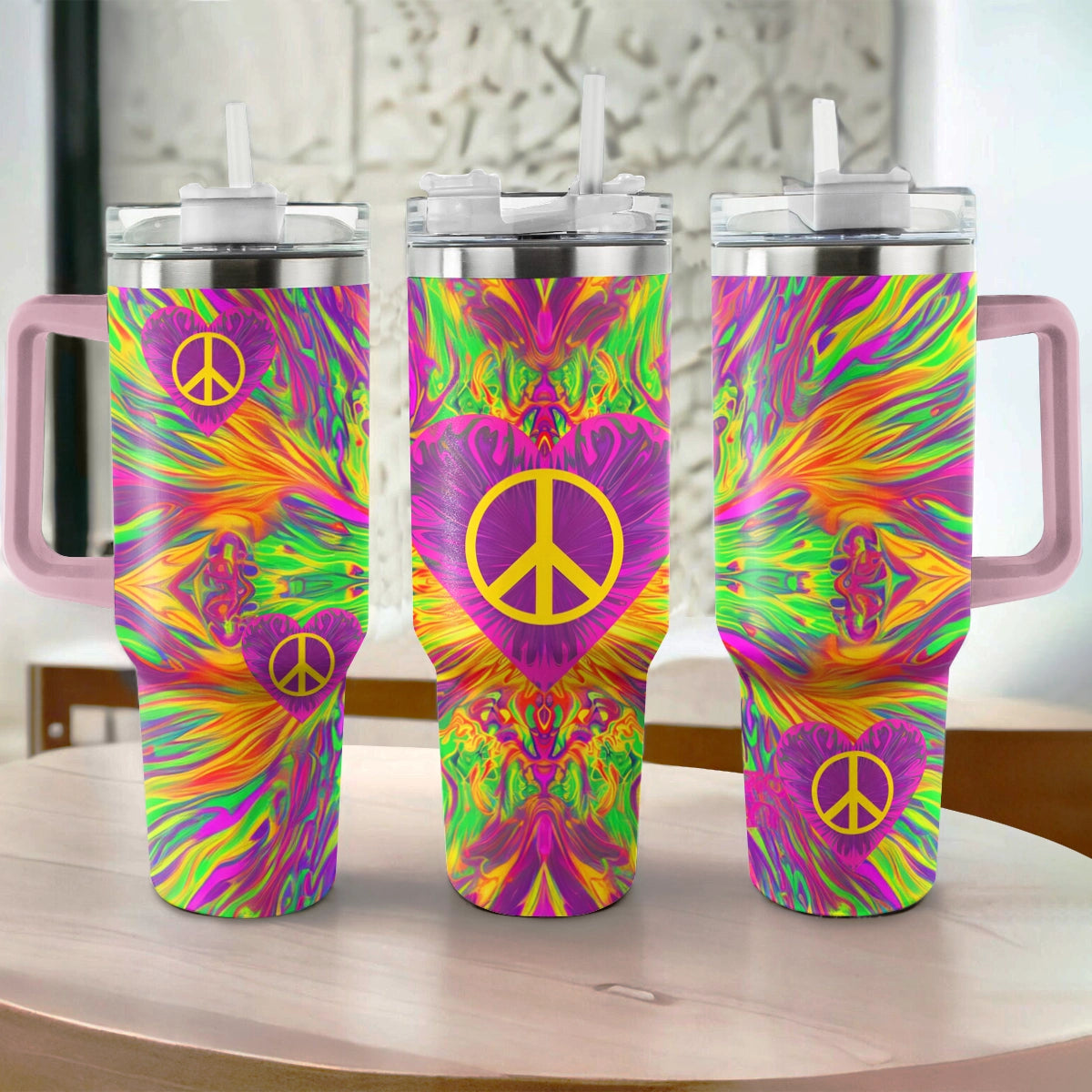 Shineful Tumbler Hippie Peace Love