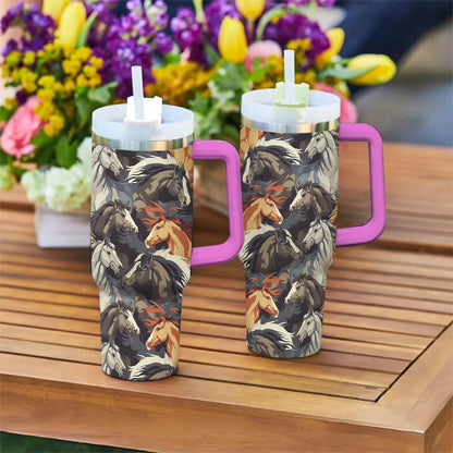 Horse 40 Oz Shineful™ Tumbler Amazing Mn8 40Oz