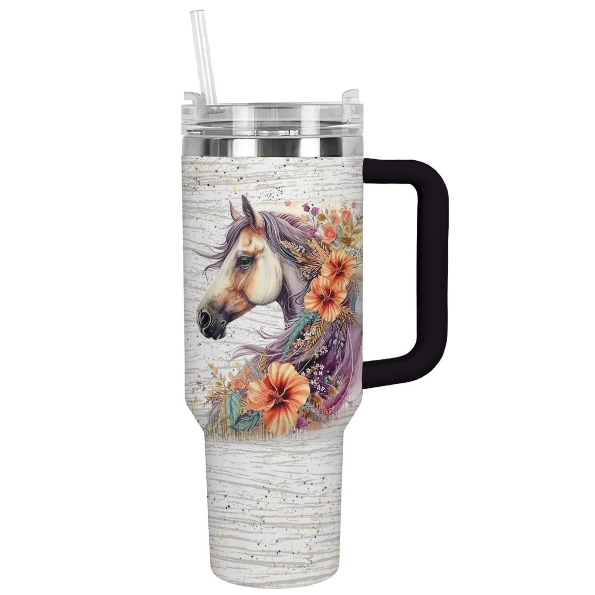Horse 40 Oz Shineful™ Tumbler Girl Love Horses Mn8 40Oz