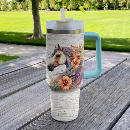 Horse 40 Oz Shineful™ Tumbler Girl Love Horses Mn8 40Oz