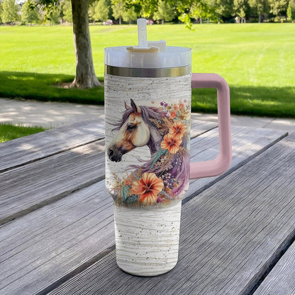 Horse 40 Oz Shineful™ Tumbler Girl Love Horses Mn8 40Oz