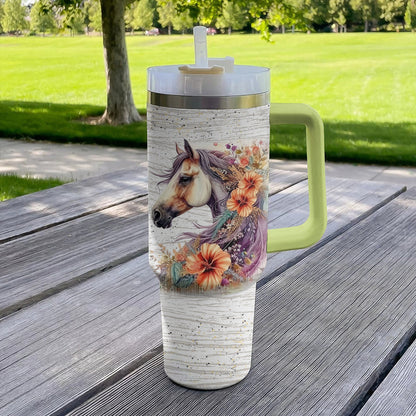 Horse 40 Oz Shineful™ Tumbler Girl Love Horses Mn8 40Oz