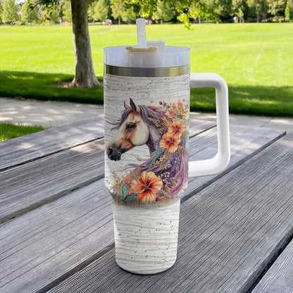 Horse 40 Oz Shineful™ Tumbler Girl Love Horses Mn8 40Oz