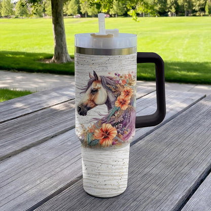 Horse 40 Oz Shineful™ Tumbler Girl Love Horses Mn8 40Oz