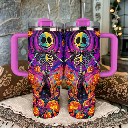 Shineful Tumbler Halloween Pumpkin Skull