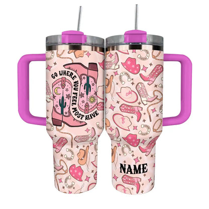Shineful Tumbler Personalized Cowgirl