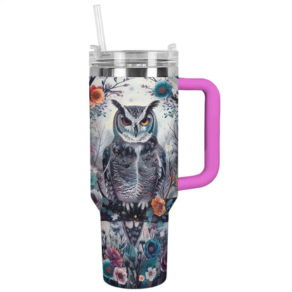 Shineful Tumbler Floral Owl Lk8