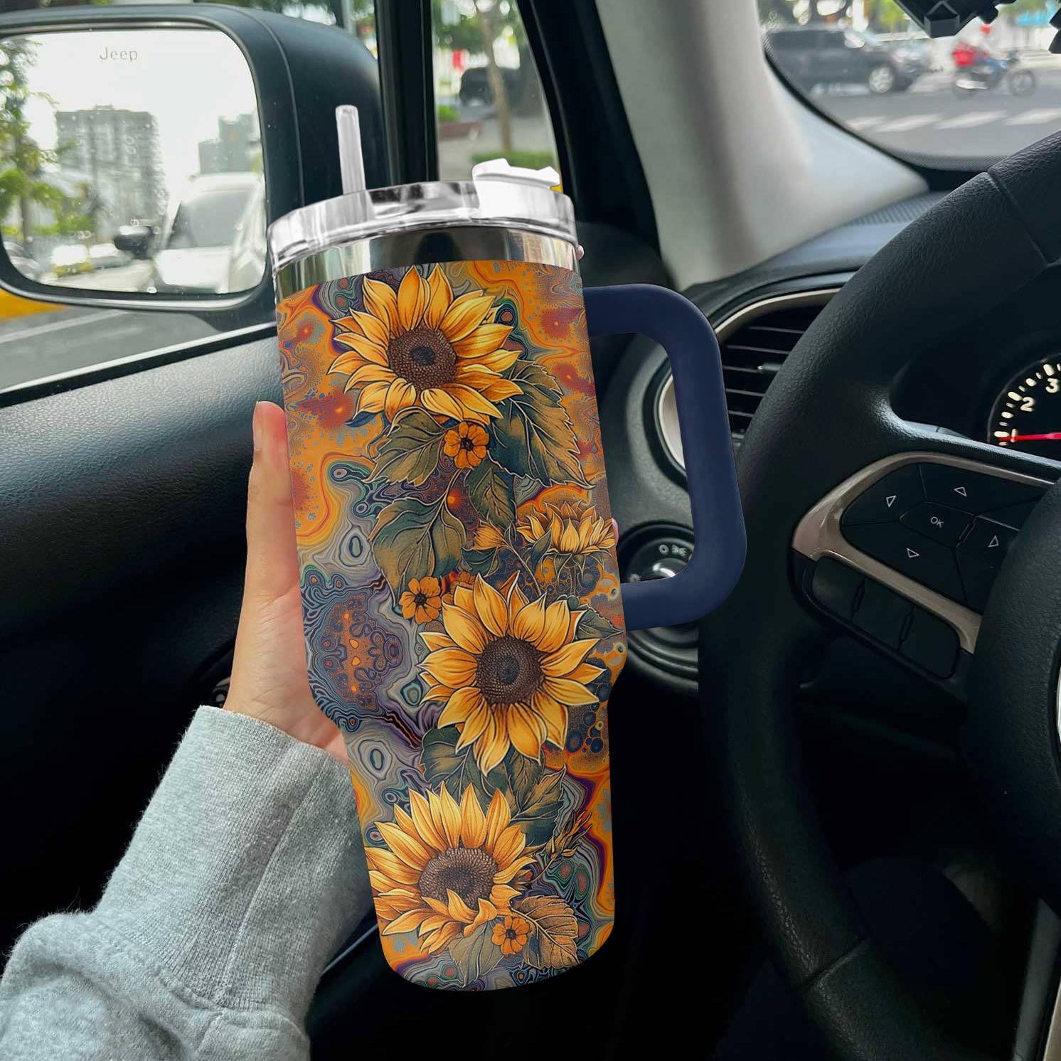 Hippie 40 Oz Shineful™ Tumbler Shine Love Tl10 Navy 40Oz