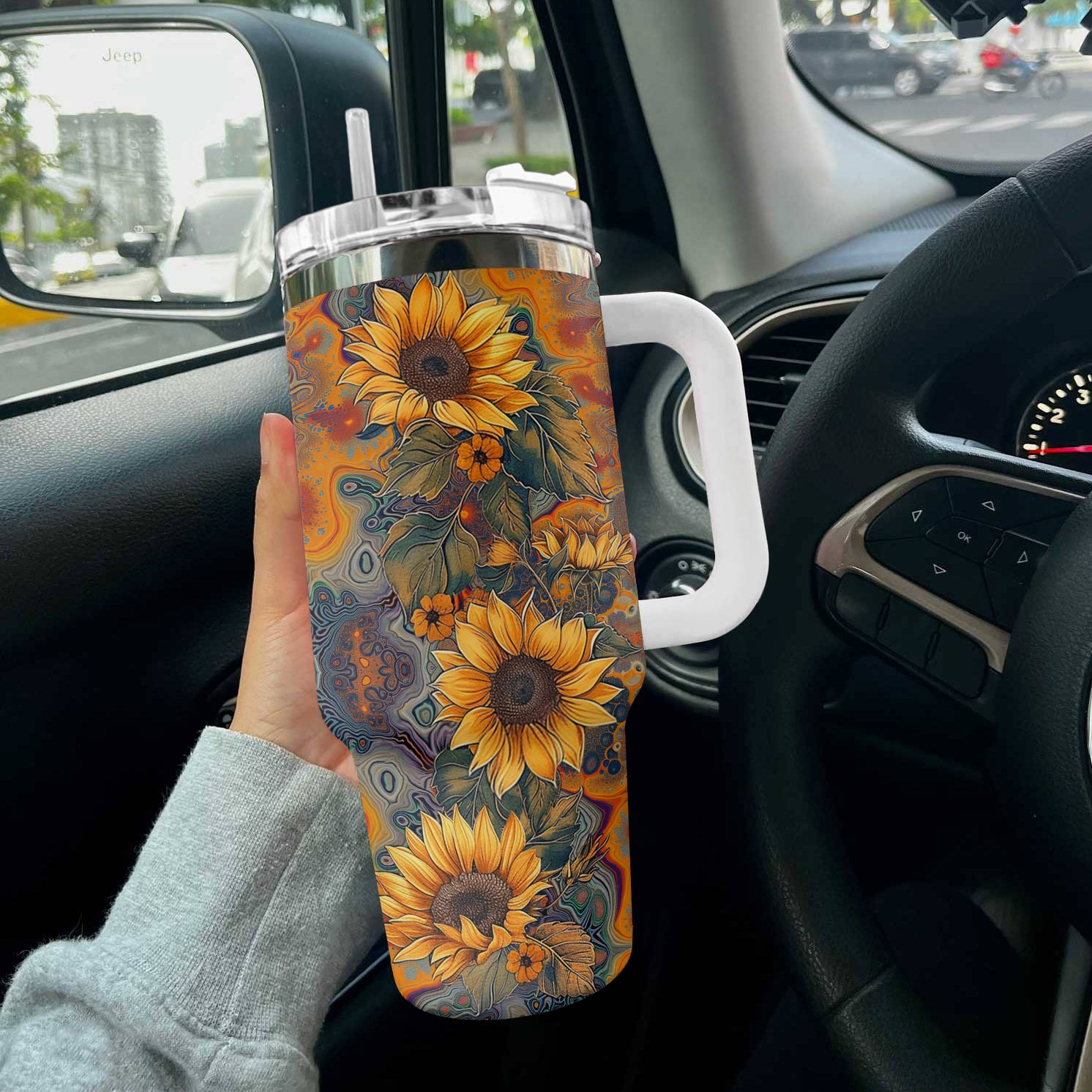 Hippie 40 Oz Shineful™ Tumbler Shine Love Tl10 White 40Oz