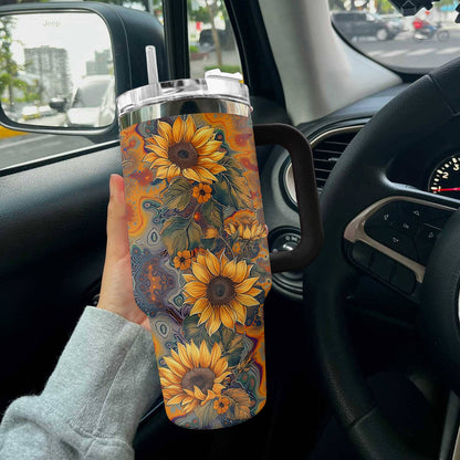 Hippie 40 Oz Shineful™ Tumbler Shine Love Tl10 Black 40Oz