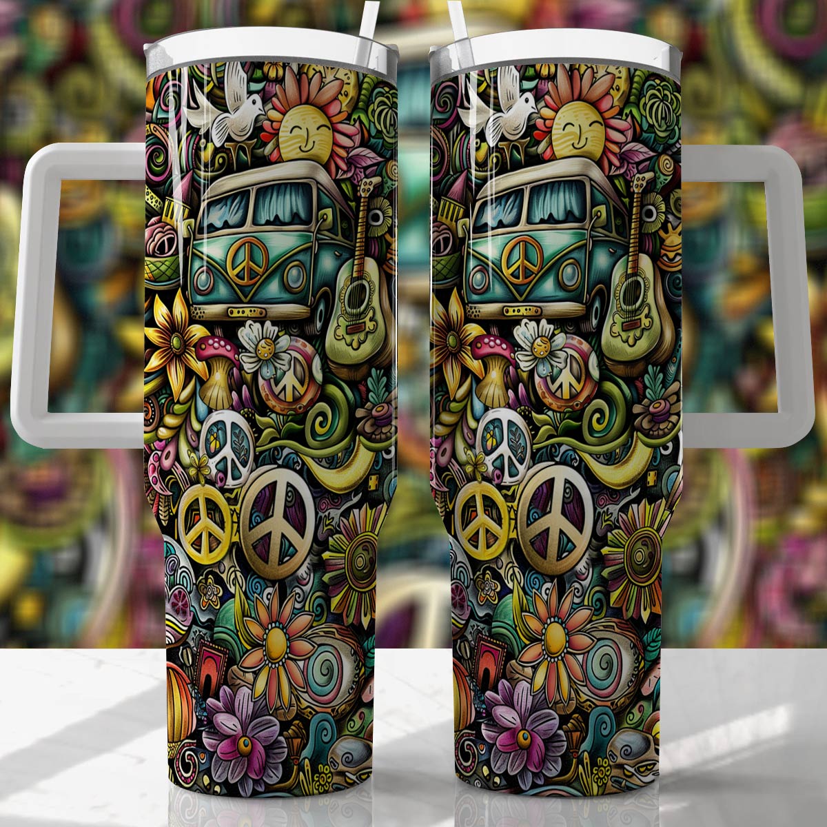 Shineful Tumbler Hippie Life In The 60s