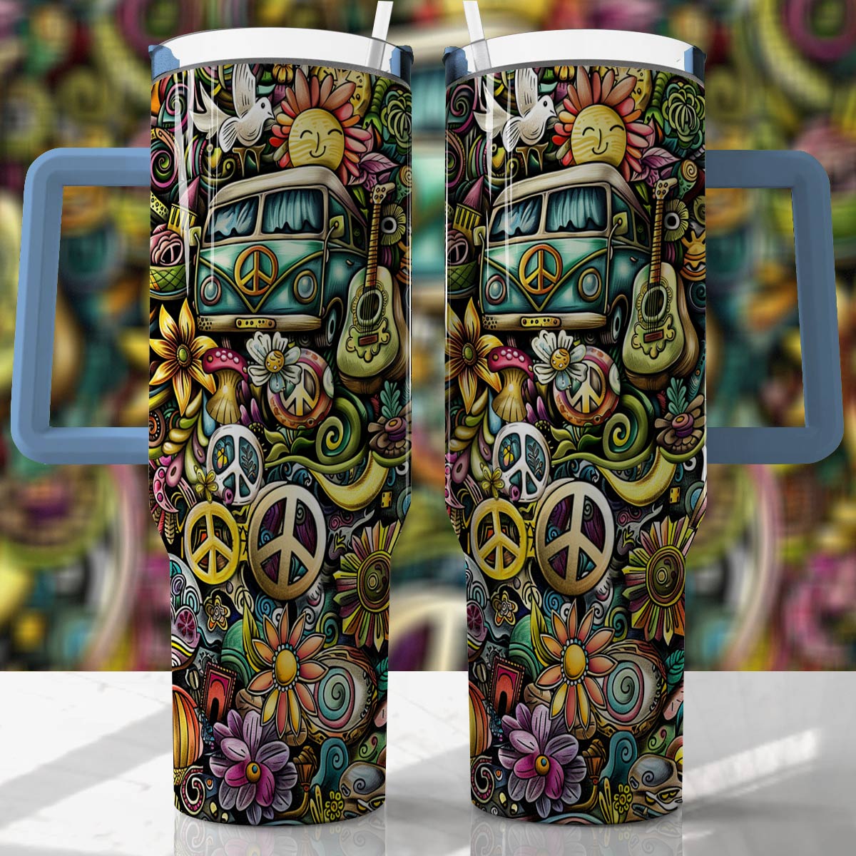 Shineful Tumbler Hippie Life In The 60s