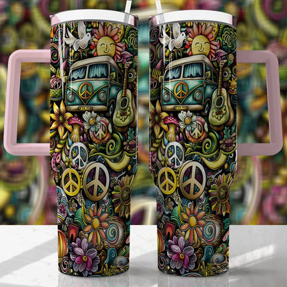 Shineful Tumbler Hippie Life In The 60s
