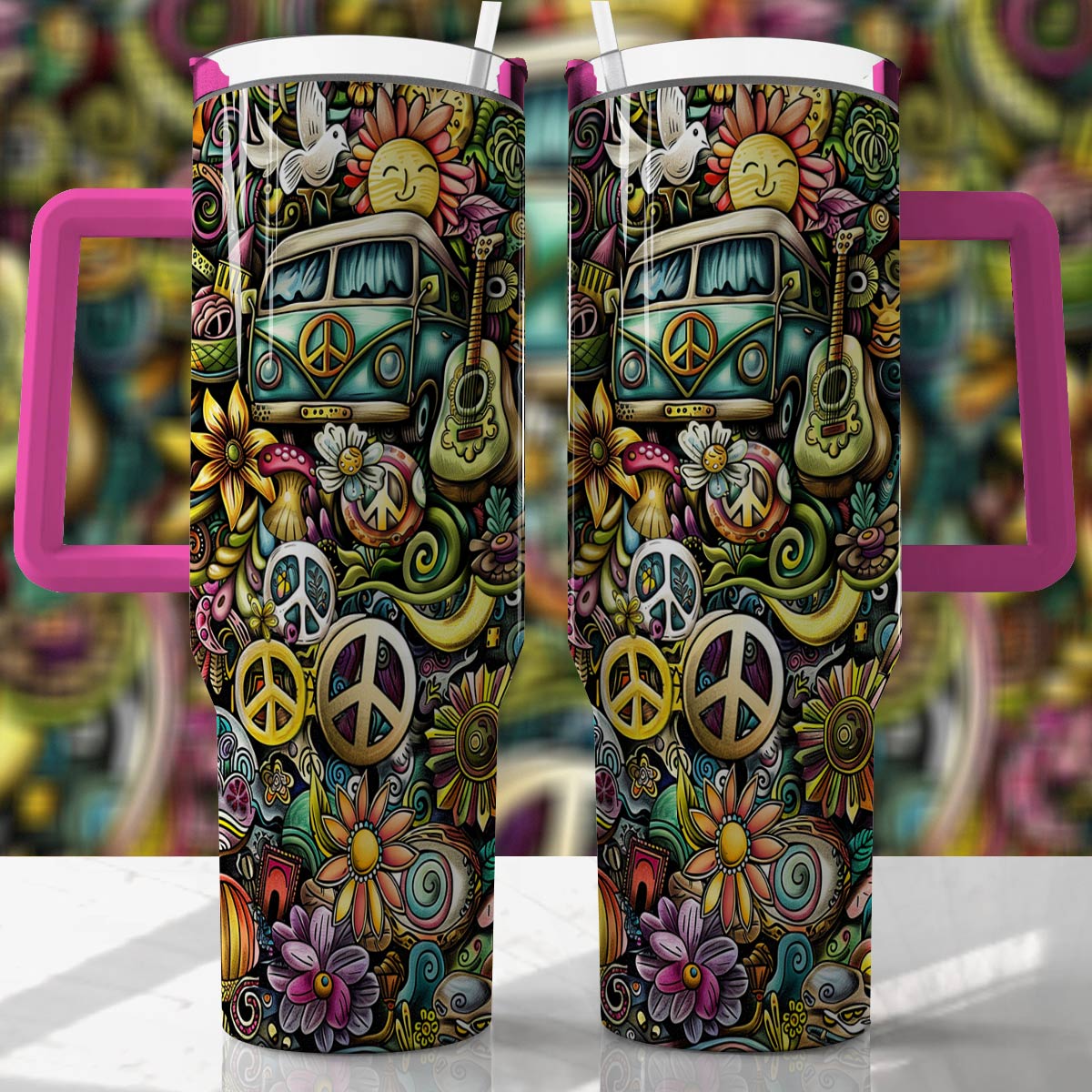 Shineful Tumbler Hippie Life In The 60s