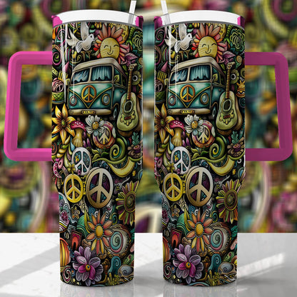 Shineful Tumbler Hippie Life In The 60s