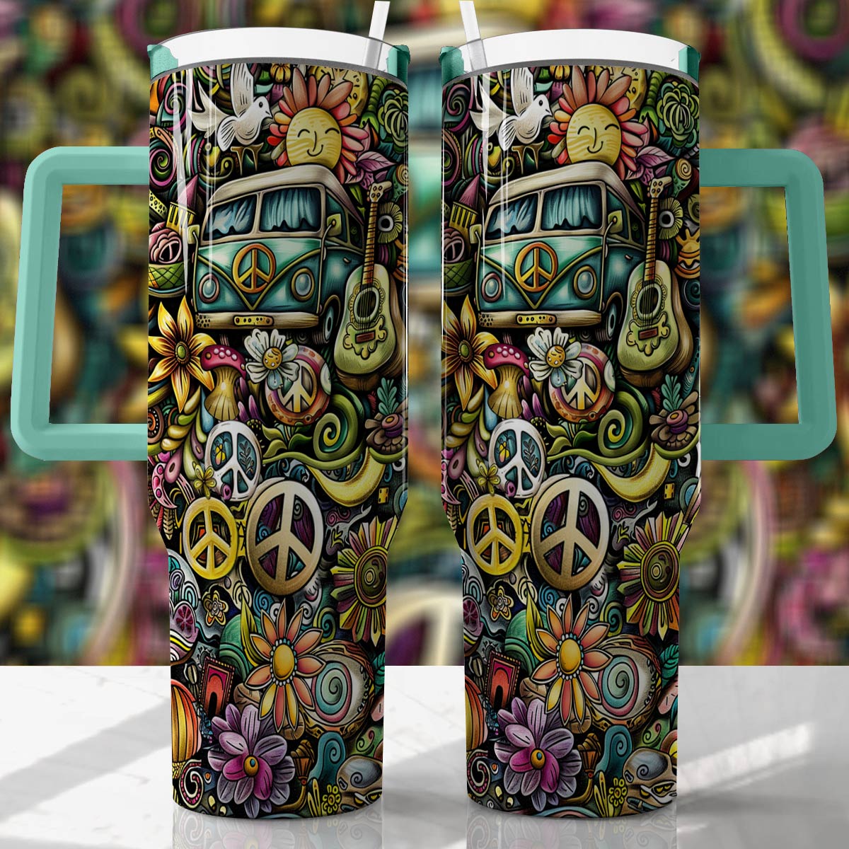 Shineful Tumbler Hippie Life In The 60s
