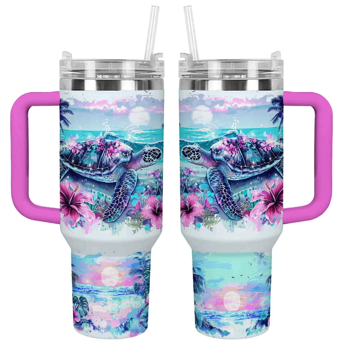 Shineful Tumbler Seaside Serenity Turtle