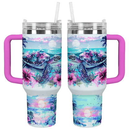 Shineful Tumbler Seaside Serenity Turtle