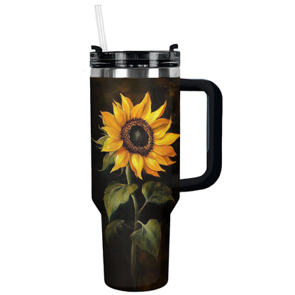 Shineful Tumbler Elegant Sunflower