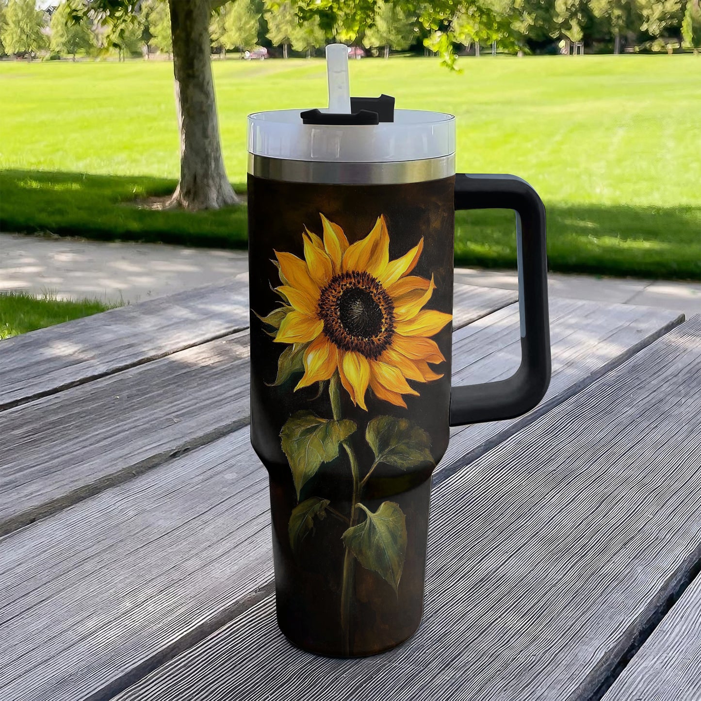 Shineful Tumbler Elegant Sunflower