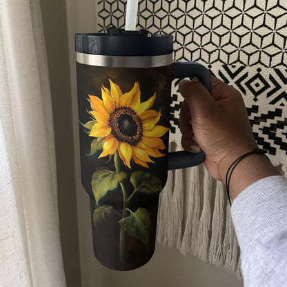 Shineful Tumbler Elegant Sunflower