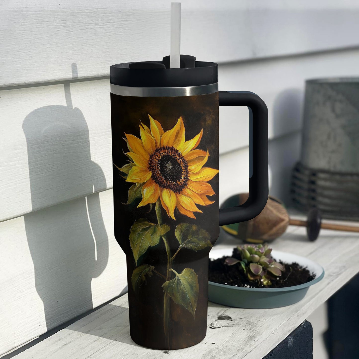 Shineful Tumbler Elegant Sunflower