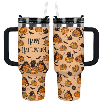Shineful Tumbler Happy Halloween Black Cat