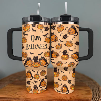 Shineful Tumbler Happy Halloween Black Cat