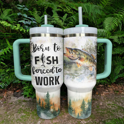 Shineful Tumbler Born to Fishing
