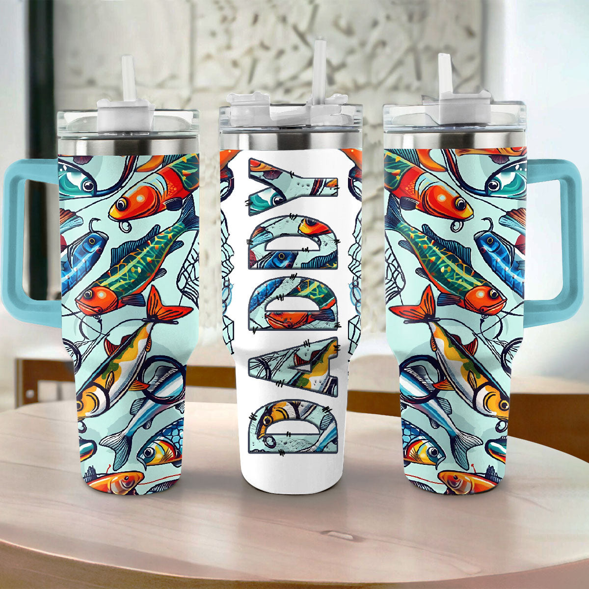 Shineful Tumbler Dad Fishing