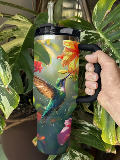 Shineful Tumbler Lively Hummingbird in Bloom