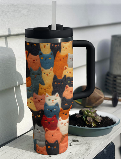 Shineful Tumbler Knitted Cats