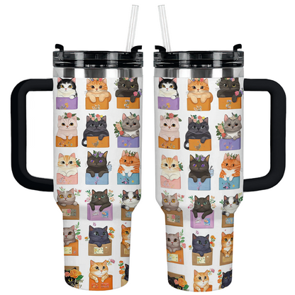 Shineful Tumbler Purrfectly Boxed Cats