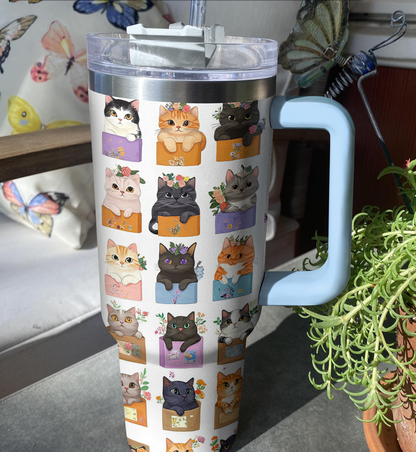Shineful Tumbler Purrfectly Boxed Cats