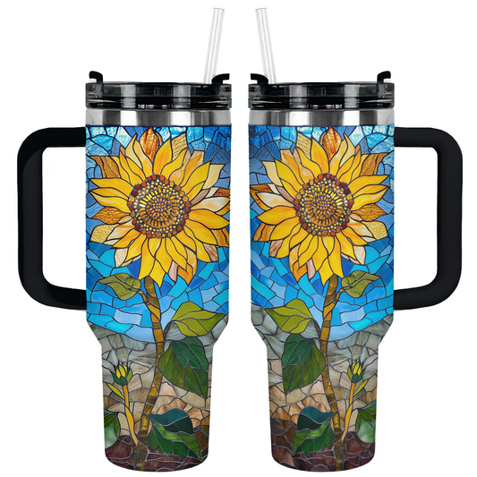 Shineful Tumbler Radiant Crystal Sunflower