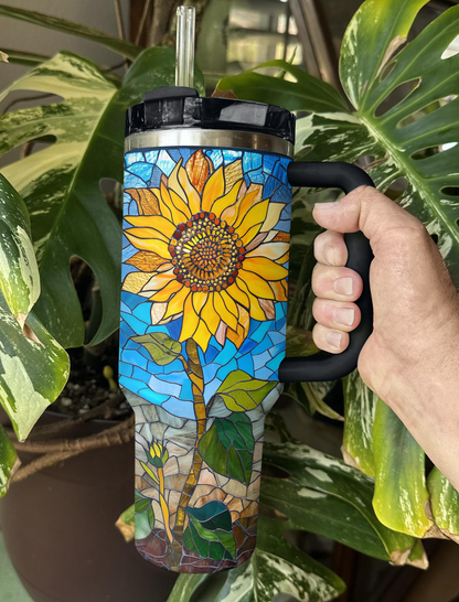 Shineful Tumbler Radiant Crystal Sunflower