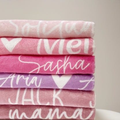 Shineful Personalized Girl Name Blanket, Custom Baby Blanket, Newborn Blanket, Girl Blanket Gift, Baby Blanket, Kids Blanket, Christmas Present Gift