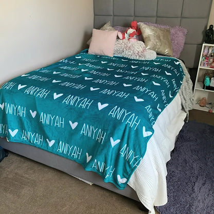 Shineful Personalized Girl Name Blanket, Custom Baby Blanket, Newborn Blanket, Girl Blanket Gift, Baby Blanket, Kids Blanket, Christmas Present Gift