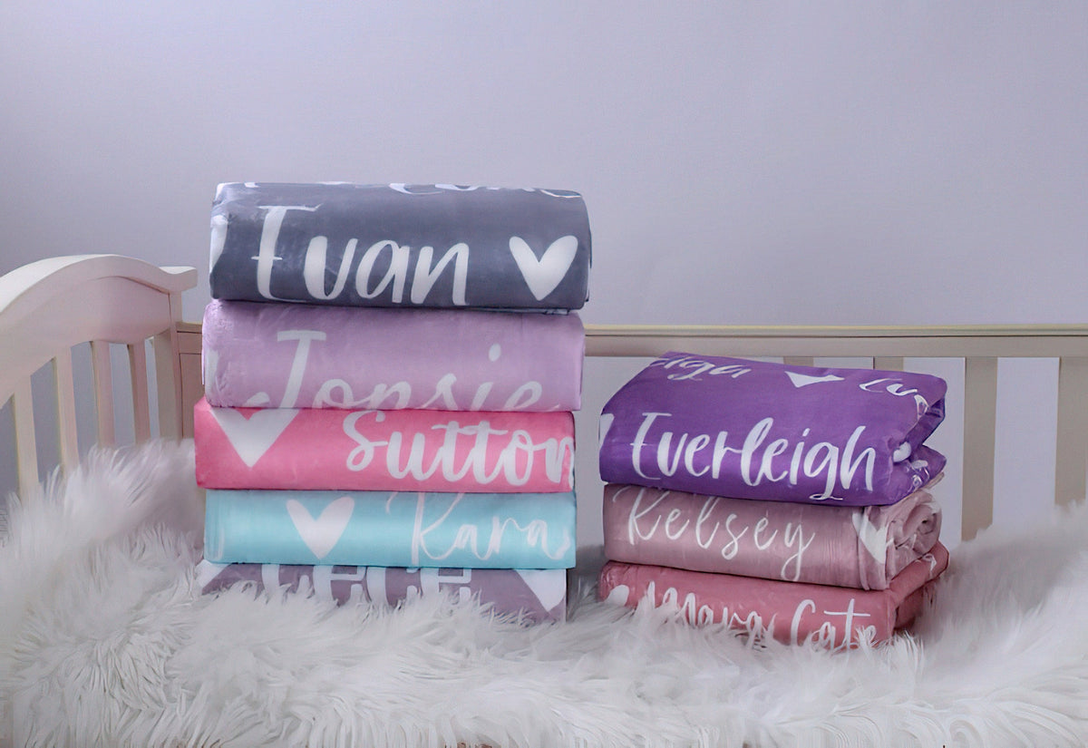 Shineful Personalized Girl Name Blanket, Custom Baby Blanket, Newborn Blanket, Girl Blanket Gift, Baby Blanket, Kids Blanket, Christmas Present Gift