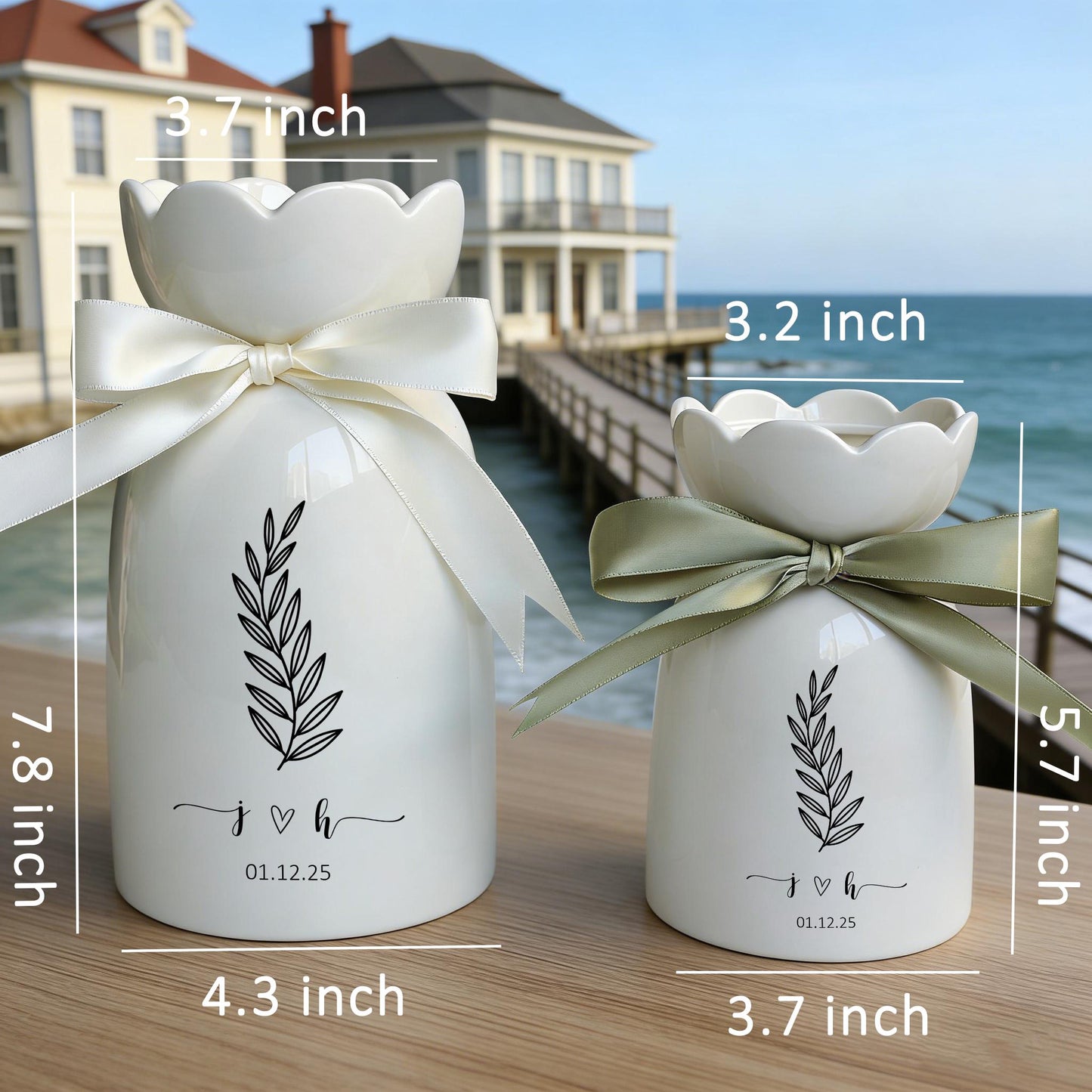 Shineful Flower Vase Personalized Precious Bloom