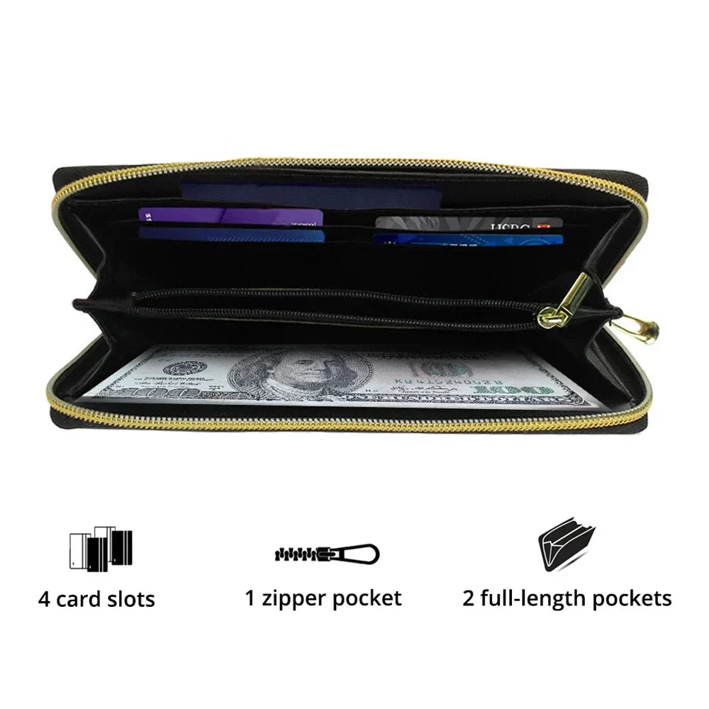 Shineful Leather Clutch Purse With Wristlet Strap Handle Tropical Toucan