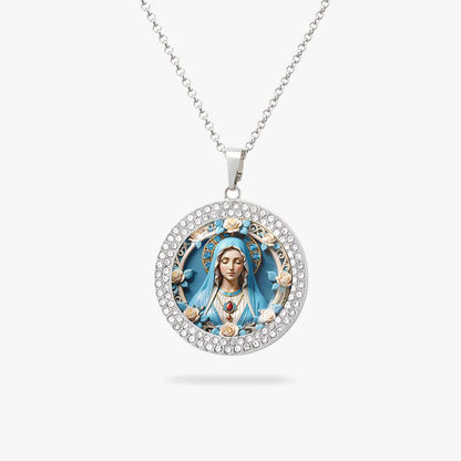 Shineful Blessed Virgin Mary Pendant Necklace