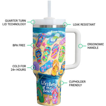 Shineful Tumbler Life's Better At The Beach