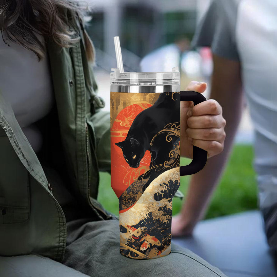 Shineful Tumbler Golden Hour Cat