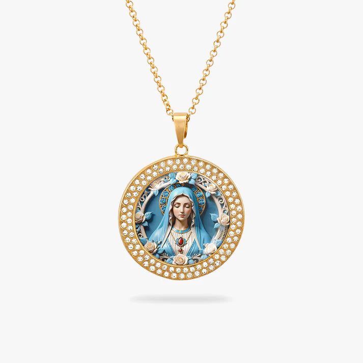 Shineful Blessed Virgin Mary Pendant Necklace