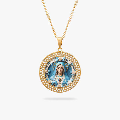 Shineful Blessed Virgin Mary Pendant Necklace